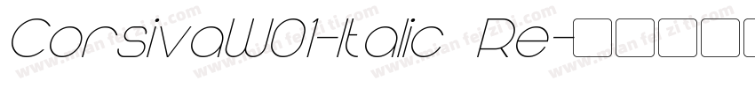 CorsivaW01-Italic Re字体转换